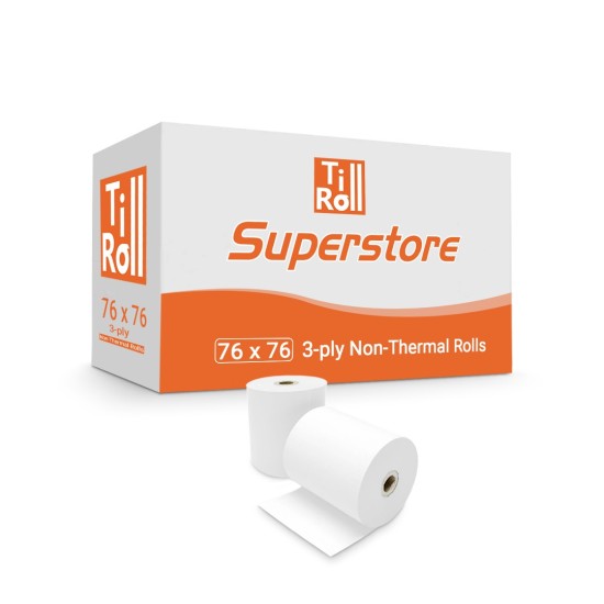 Till rolls 76 x 76 compatible 3 ply (box of 20) FREE DELIVERY