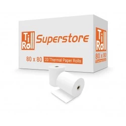 80 x 80 x 12.7 Thermal Paper Till Rolls (box of 20) FREE DELIVERY