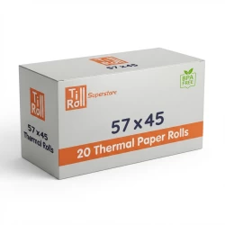 57 x 45 x 12.7 Thermal Paper Till Rolls (box of 20) 